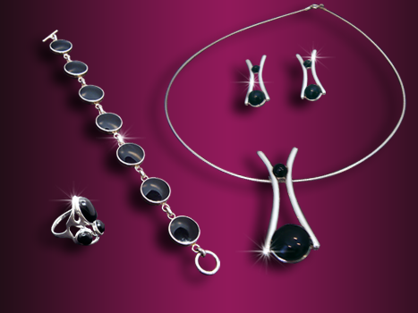 Kr alak, modern <b>onix</b> szett